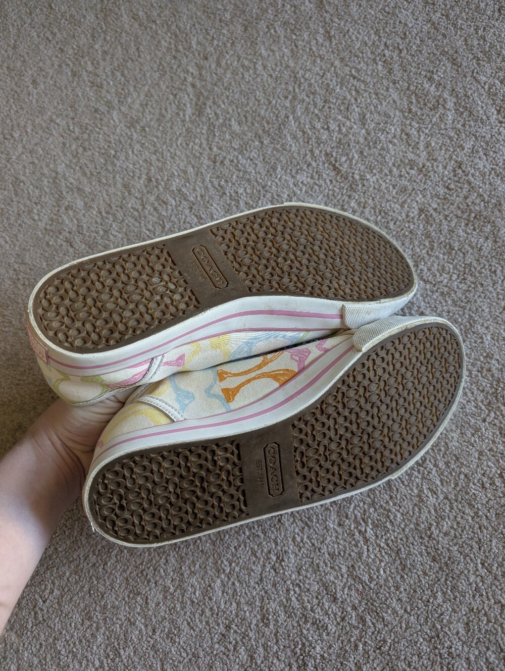 Rare Coach Dee Y2K Low Top Canvas tennis Sneakers - Picture 6 of 9